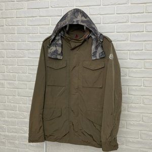 Moncler Mathieu Field Jacket Olive Green Size 3